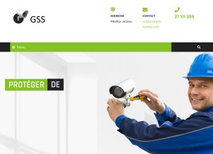 How gss-tunisie.com looks like on a tablet such as an iPad.