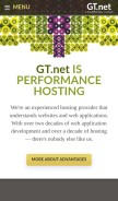 How gt.net looks like on a mobile device such as an iPhone.