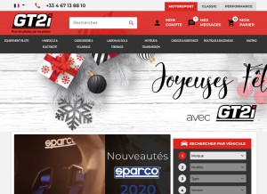 How gt2i.com looks like on a tablet such as an iPad.