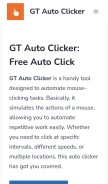 How gtautoclicker.com looks like on a mobile device such as an iPhone.