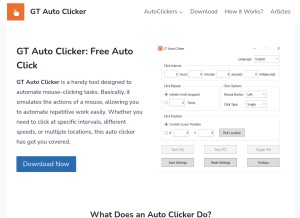 How to use GT Auto Clicker?