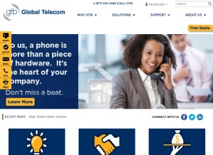 How gtb.net looks like on a tablet such as an iPad.