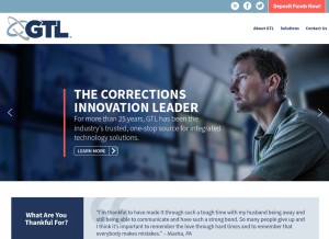 How gtl.net looks like on a tablet such as an iPad.