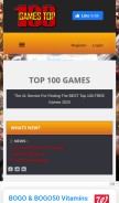 How gtop100.com looks like on a mobile device such as an iPhone.