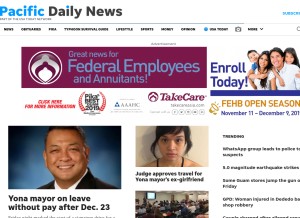 How guampdn.com looks like on a tablet such as an iPad.