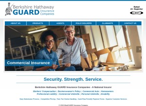 How guard.com looks like on a tablet such as an iPad.