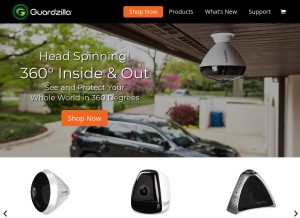 How guardzilla.com looks like on a tablet such as an iPad.