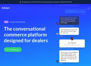 How gubagoo.com looks like on a tablet such as an iPad.