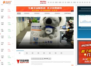 How gucheng.com looks like on a tablet such as an iPad.