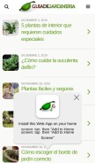 How guiadejardineria.com looks like on a mobile device such as an iPhone.
