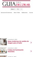 How guiaparadecorar.com looks like on a mobile device such as an iPhone.