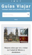 How guias-viajar.com looks like on a mobile device such as an iPhone.