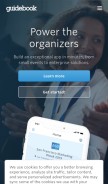 How guidebook.com looks like on a mobile device such as an iPhone.