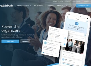 How guidebook.com looks like on a tablet such as an iPad.