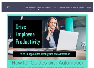 How guideme.io looks like on a tablet such as an iPad.