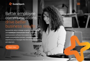 How guidespark.com looks like on a tablet such as an iPad.