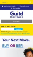 How guildmortgage.com looks like on a mobile device such as an iPhone.