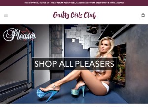 How guiltygirlsclub.com looks like on a tablet such as an iPad.