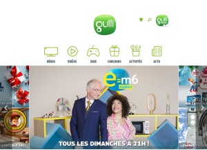 How gulli.fr looks like on a tablet such as an iPad.