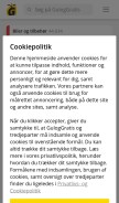 How guloggratis.dk looks like on a mobile device such as an iPhone.