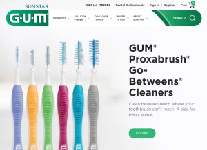 How gumbrand.com looks like on a tablet such as an iPad.