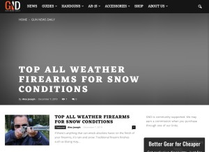 How gunnewsdaily.com looks like on a tablet such as an iPad.