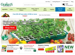 How gurneys.com looks like on a tablet such as an iPad.