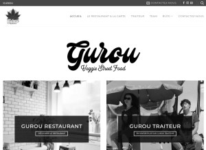 How gurou-street-food.com looks like on a tablet such as an iPad.