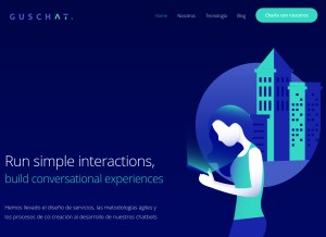 How gus.chat looks like on a tablet such as an iPad.
