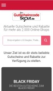 How gutscheincodescout.de looks like on a mobile device such as an iPhone.