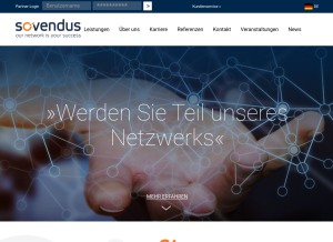 How gutscheinconnection.de looks like on a tablet such as an iPad.