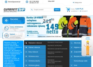 How gvarant.pl looks like on a tablet such as an iPad.