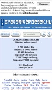 How gyakorikerdesek.hu looks like on a mobile device such as an iPhone.