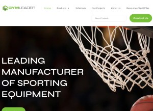 How gymleader.co.nz looks like on a tablet such as an iPad.