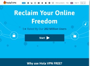 How h-vpn.org looks like on a tablet such as an iPad.