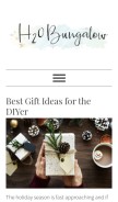 How h2obungalow.com looks like on a mobile device such as an iPhone.