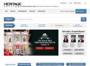 How ha.com looks like on a tablet such as an iPad.