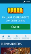 How habbo.es looks like on a mobile device such as an iPhone.