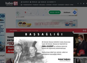 How haber61.net looks like on a tablet such as an iPad.