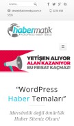 How habermatik.net looks like on a mobile device such as an iPhone.