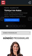 How haberturk.tv looks like on a mobile device such as an iPhone.