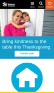 How habitat.org looks like on a mobile device such as an iPhone.