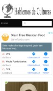 How hablemosdeculturas.com looks like on a mobile device such as an iPhone.