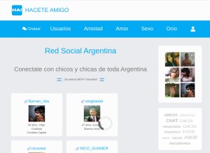 How haceteamigo.com looks like on a tablet such as an iPad.
