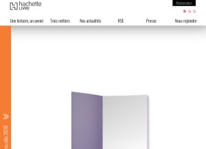 How hachette-livre.fr looks like on a tablet such as an iPad.