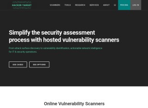How hackertarget.com looks like on a tablet such as an iPad.