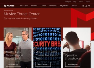 How hackerwatch.org looks like on a tablet such as an iPad.