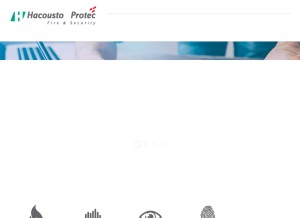 How hacousto.com looks like on a tablet such as an iPad.