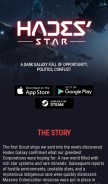 How hadesstar.com looks like on a mobile device such as an iPhone.