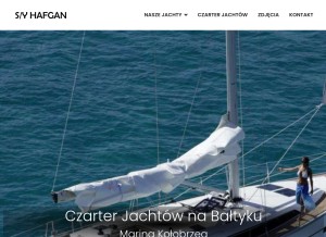 How hafgan.pl looks like on a tablet such as an iPad.